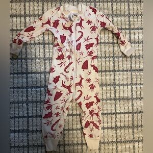 Hanna Andersson Scandi Cane Christmas Footie